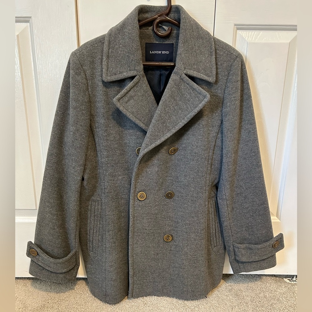 Land’s End gray coat
